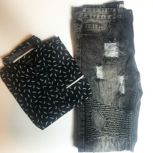 Adam Levine Button Down And True Rock Biker Jeans